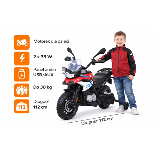 Motor BMW F850 GS Dla Dzieci Na Akumulator Motorek